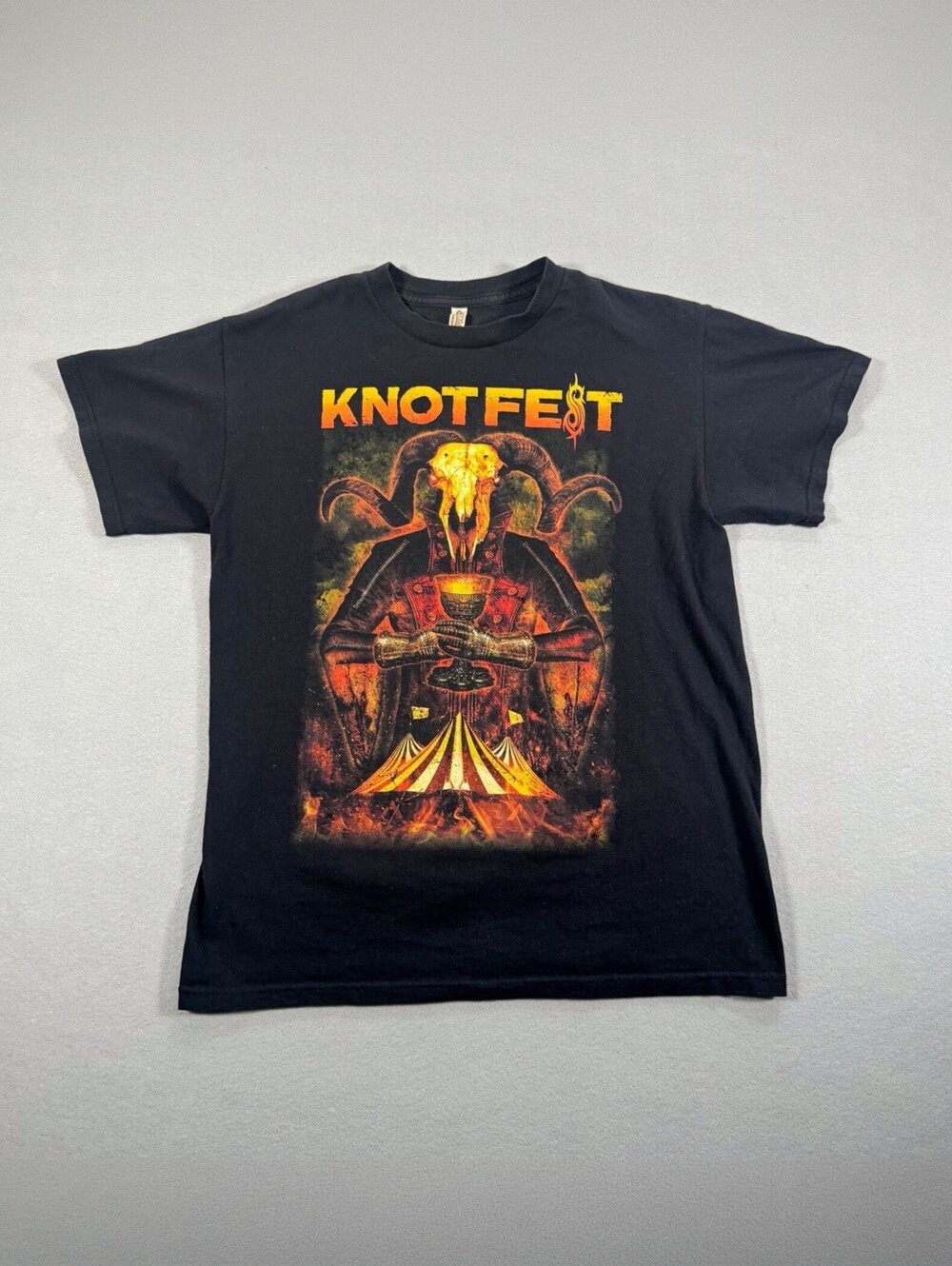 Slipknot Knotfest Black Graphic T-Shirt Metal Concert Tee M